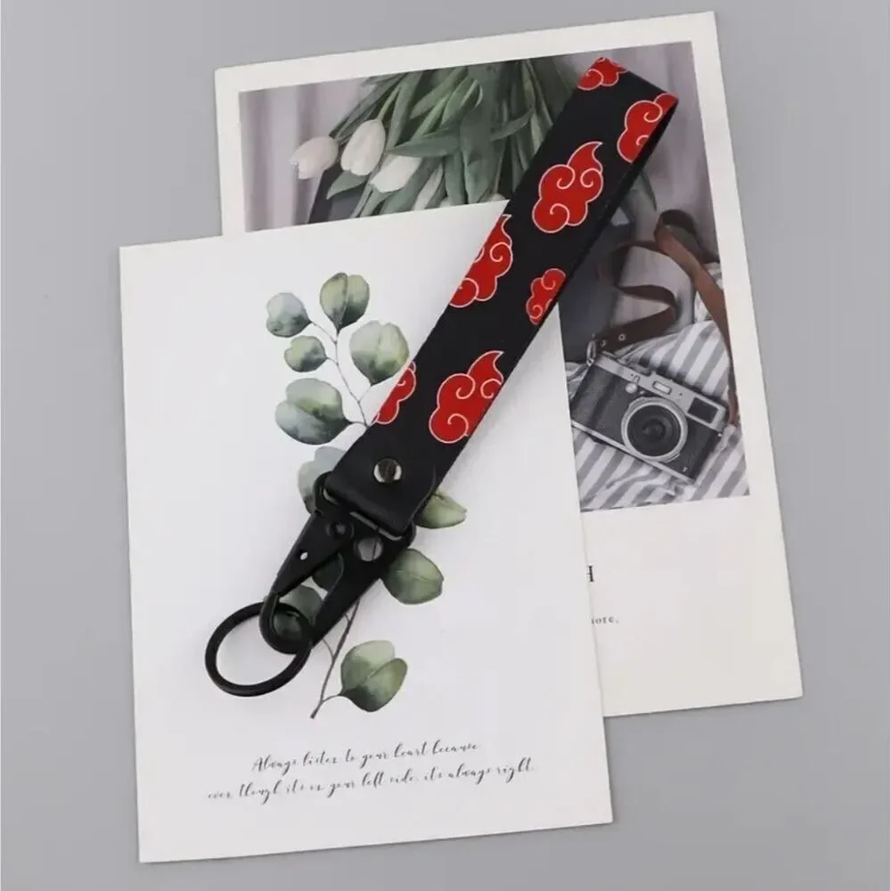 Anime naruto hand band keychain holder belt hook utility accessory